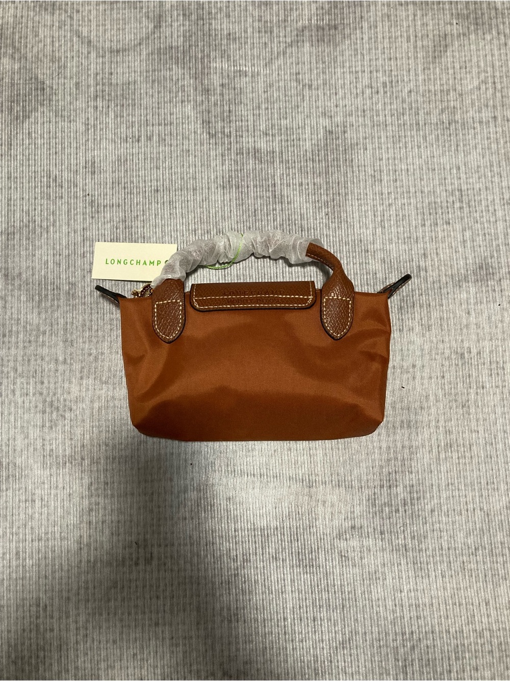 Longchamp Mini Top-Handle Bag in Brown with Gold Hardware - Picture 2 of 5